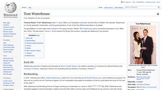 Tom Waterhouse - Wikipedia