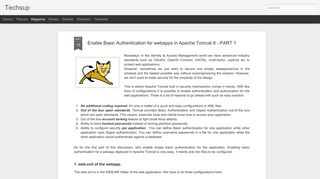 Enable Basic Authentication for webapps in Apache Tomcat 8 - PART 1