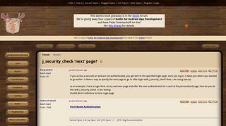 j_security_check 'next' page? (Servlets forum at Coderanch)