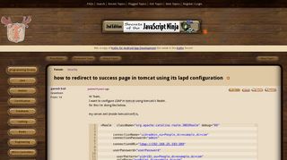 how to redirect to success page in tomcat using its lapd ... - Coderanch