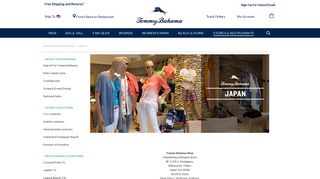 Stores & Restaurants - Japan - Tommy Bahama