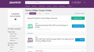 Tommy Hilfiger Coupons: 50% Off Promo Code, 2019 - RetailMeNot