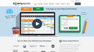 Tom's Planner: Online Gantt Chart - Project Planning software