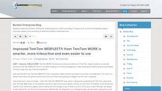 Improved TomTom WEBFLEET® from TomTom WORK is smarter ...