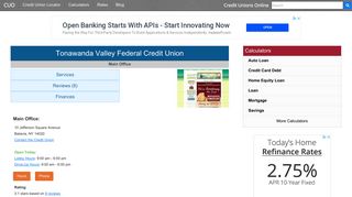 Tonawanda Valley Federal Credit Union - Batavia, NY