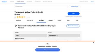 Working at Tonawanda Valley Federal Credit Union in Batavia, NY ...