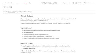 Click & Collect – Tony Bianco