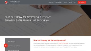 Application Process - The Tony Elumelu Foundation