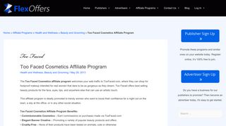 Too Faced Cosmetics Affiliate Program | FlexOffers.com Affiliate ...