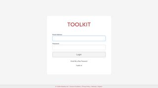The Toolkit : Login page