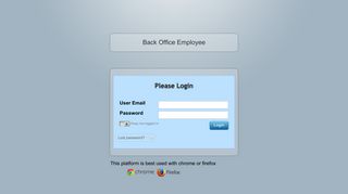 Back Office Employee Login - The Loan Post