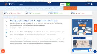Create your own toon with Cartoon Network's Toonix - IndiaInfoline