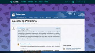 Launching Problems | Toontown Rewritten Wiki | FANDOM powered by Wikia