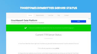 ToonTown Rewritten Server Status