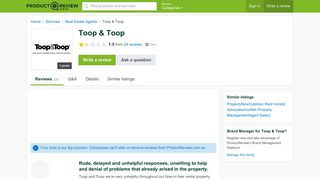 Toop & Toop Reviews - ProductReview.com.au