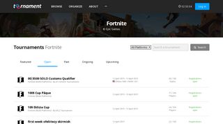 Fortnite | Toornament - The eSport platform
