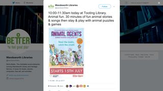 Wandsworth Libraries on Twitter: 