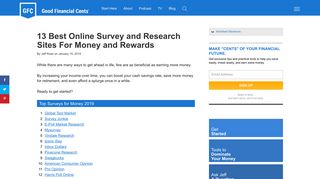 best-online-survey-sites-for-money - Good Financial Cents