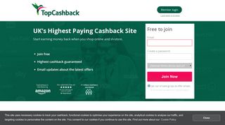 TopCashback Official Site: UK's Highest Paying Cashback Site