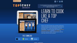 Learn to cook like a Top Chef - Top Chef University App - Free for iPad ...