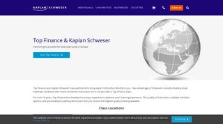 Top Finance CFA Instruction: Live CFA Classes - Kaplan Schweser