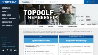 Memberships | Topgolf