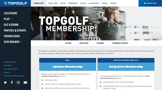Memberships | Topgolf Charlotte