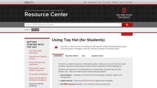 Using Top Hat (for Students) | ODEE Resource Center