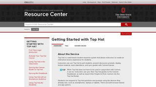 Getting Started with Top Hat | ODEE Resource Center