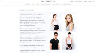 Application Guidelines | IMG Models