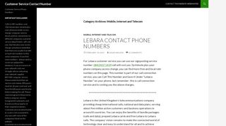Mobile, Internet and Telecom Archives - Customer Service Contact ...
