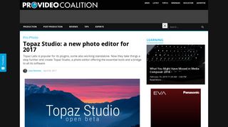 Topaz Studio: a new photo editor for 2017 by Jose Antunes - ProVideo ...