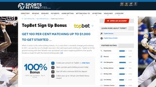 TopBet Sign Up Bonus | TopBet.com Deposit Bonus