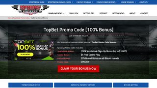 TopBet Promo Code Review [100% Bonus] | Spooky Express