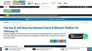 Top buy & sell ideas by Ashwani Gujral & Mitessh Thakkar for ...