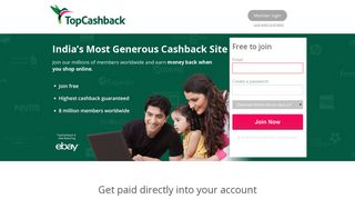 Online Shopping and Cashback Discounts - TopCashBack Official Site