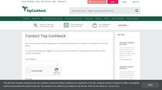 Top Cashback - Contact Us
