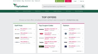 TopCashback Offers - TopCashback.com