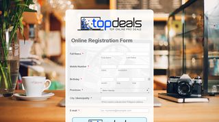 TOP Deals Online Registration Form - JotForm