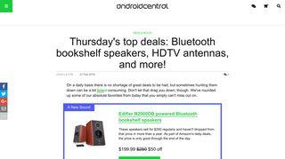 Thursday's top deals: Bluetooth bookshelf speakers, HDTV antennas ...