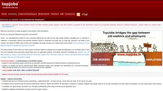 topjobs - Sri Lanka Job Network - jobs, careers and employment ...