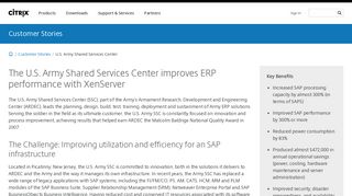 Government Solutions - US Army Shared Services Center ... - Citrix