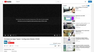 Assistance en ligne Topnet : Configuration Modem HG530 - YouTube