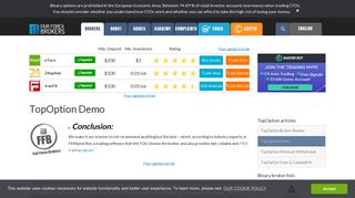 TopOption Demo | Brokers | Free Demo Account | Binary Options