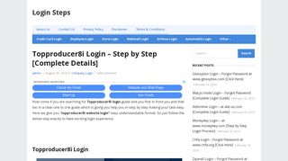 Topproducer8i Login Step by Step [Complete Details] | Login Steps