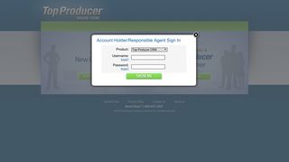 Top Producer Online Store - Login