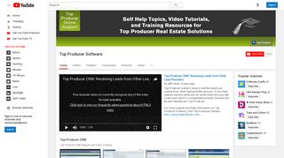 Top Producer Online Support - YouTube