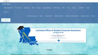 LOSFA - TOPS (Taylor Opportunity Program for Students)