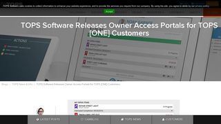 TOPS Software Releases Owner Access Portals for TOPS [ONE ...