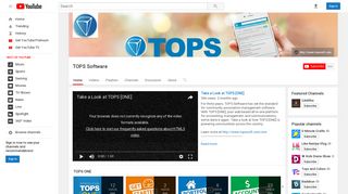 TOPS Software - YouTube